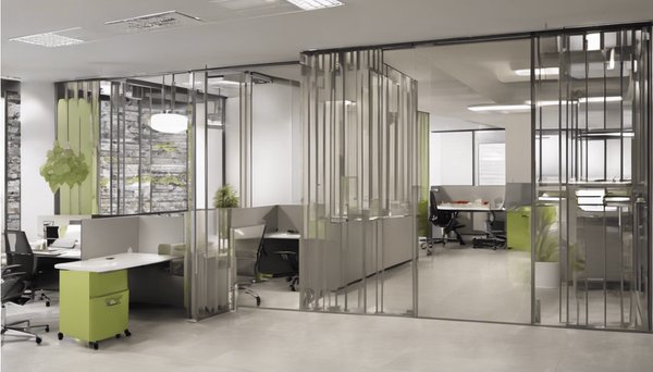 Aménagement stylé et efficace avec des cloisons suspendues